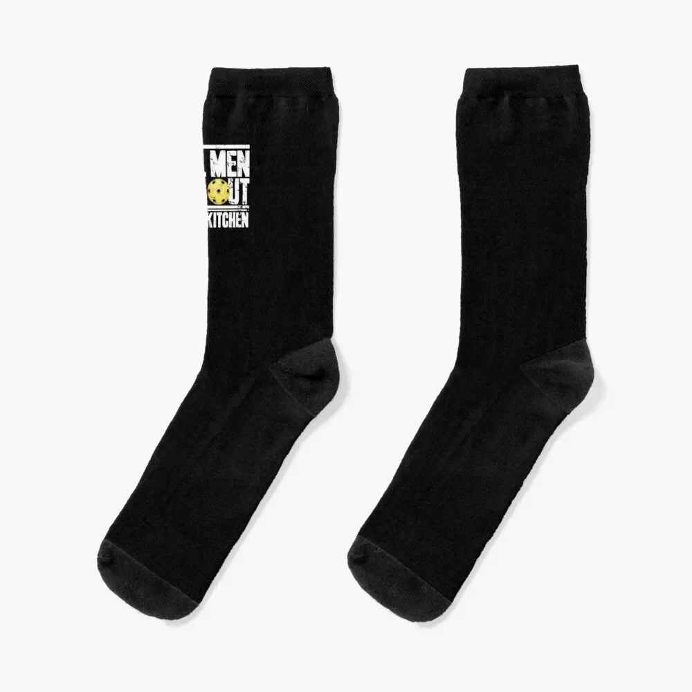 Real men stay out of the kitchen pickleball Socks sheer christmas gift anti-slip Male Socks Women's