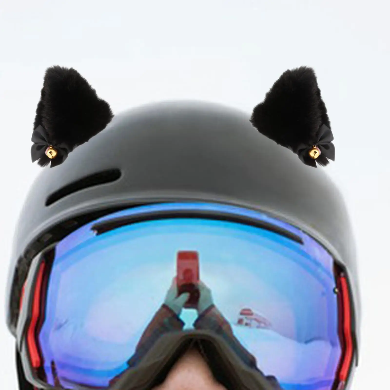 

Плюшевые накладки на уши для мотоциклетного шлема в виде животных, легкий аксессуар для костюма, для сноубординга, катания на лыжах, езды на велосипеде, подарок