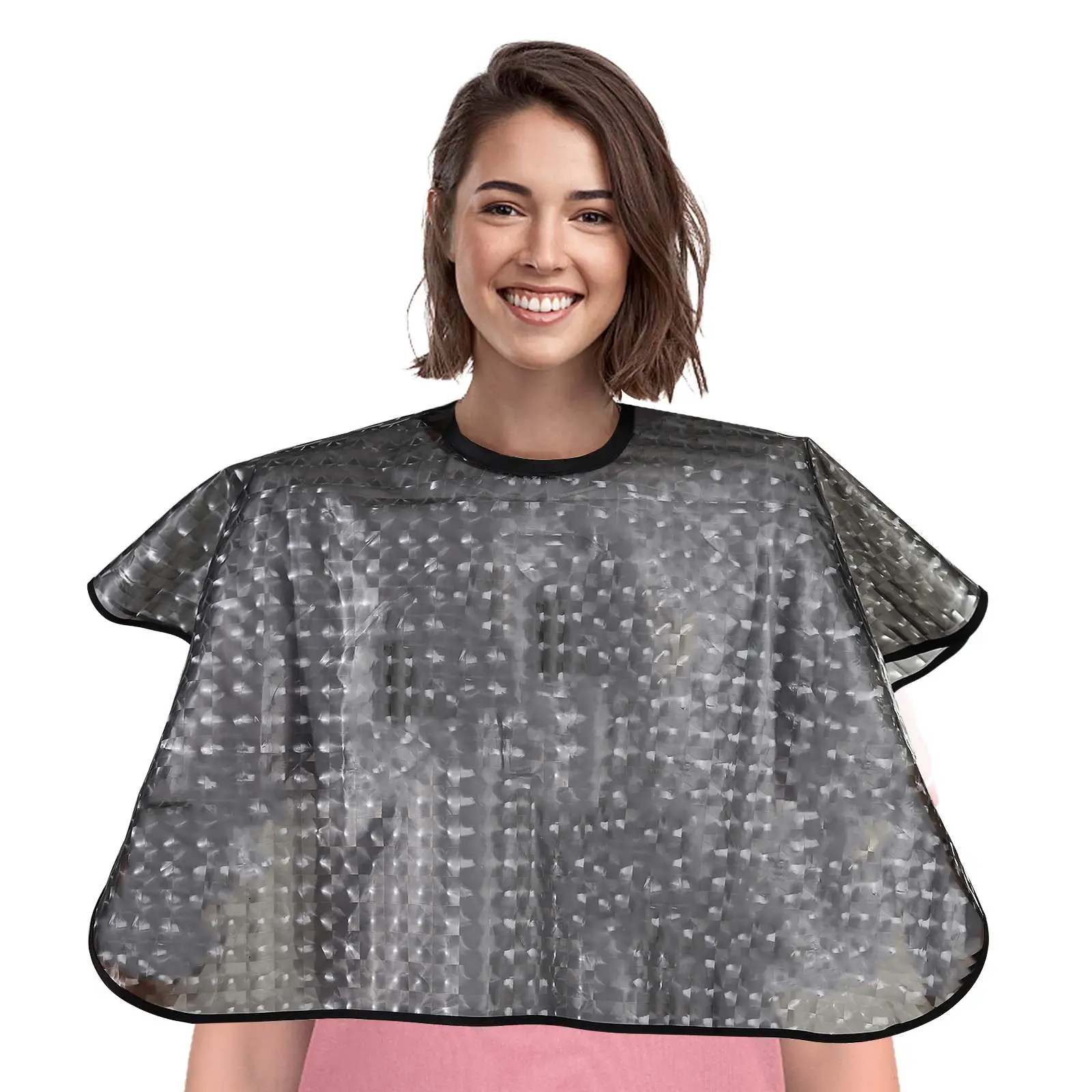 

1PC Professional TPU Hairdressing Cape Waterproof Hair Coloring Wraps Barber Shoulder Pads Hair Dyeing Haircut Apron For Salon