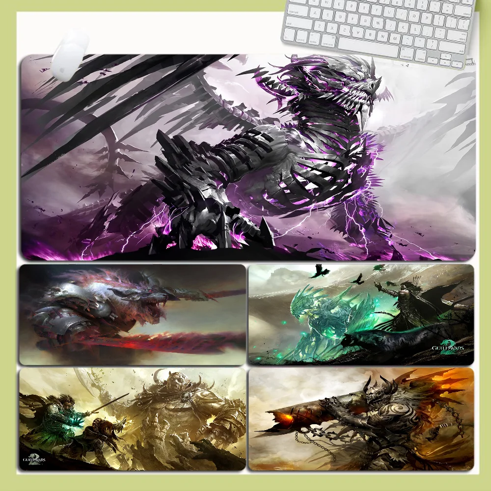 Guild Wars 2 80x30cm XL Lockedge Thickened Mouse Pad Oversized Gaming Keyboard Notebook Table Mat for PC Computer Table