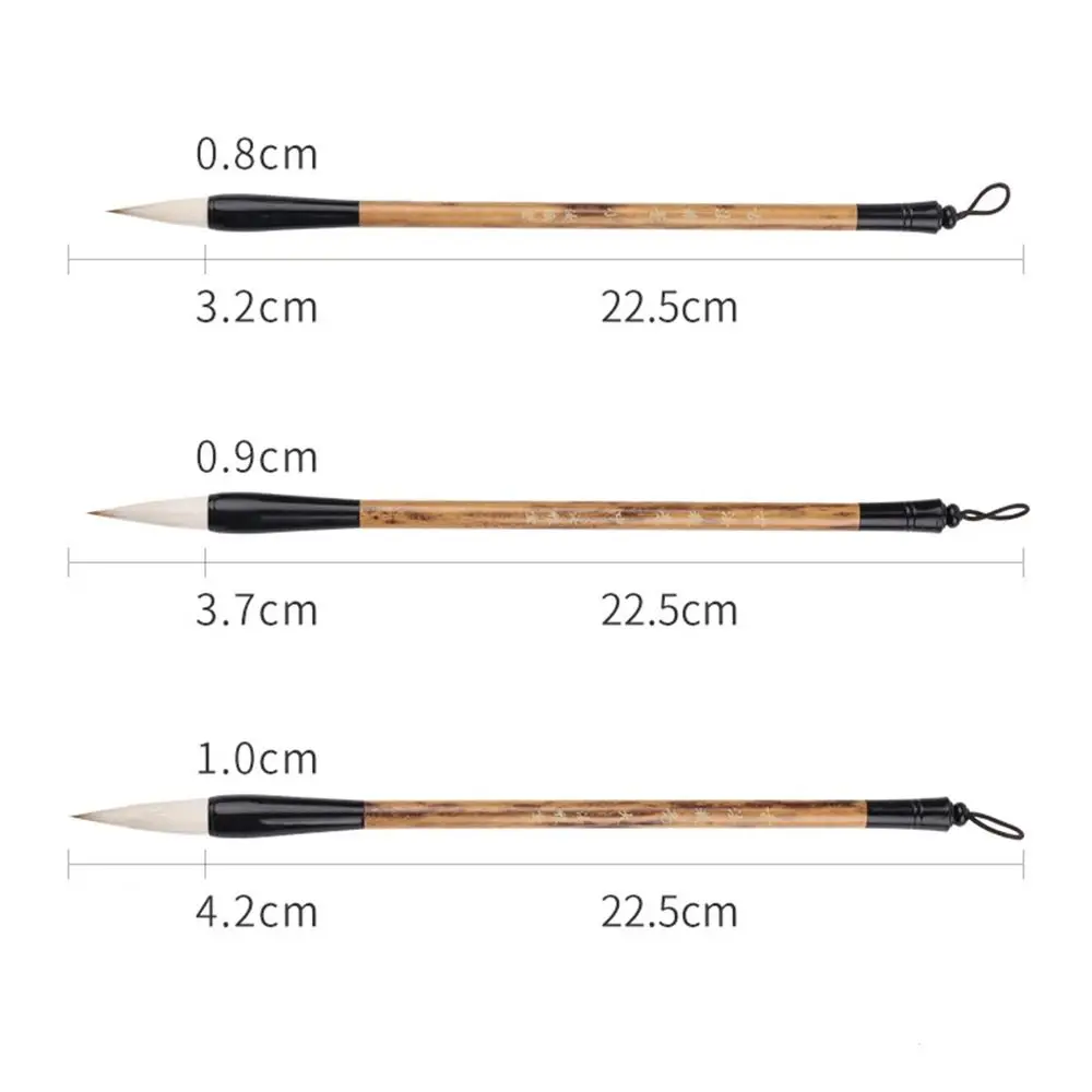 Traditional Chinese Calligraphy Brush Oil Watercolor Oil Painting Art Paint Brush Steel Wolf hair Scriptures Writing Brush