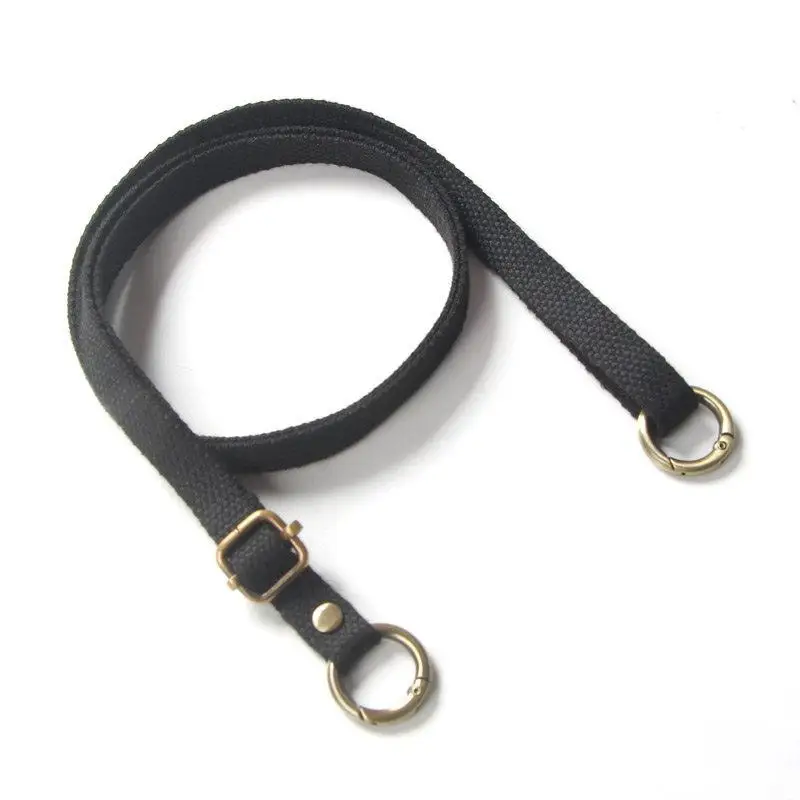 Canvas Shoulder Strap Replacement for Bags Spring Buckle Adjustable Double Shoulder Crossbody Bag Belt Polyester Cotton Coffe...