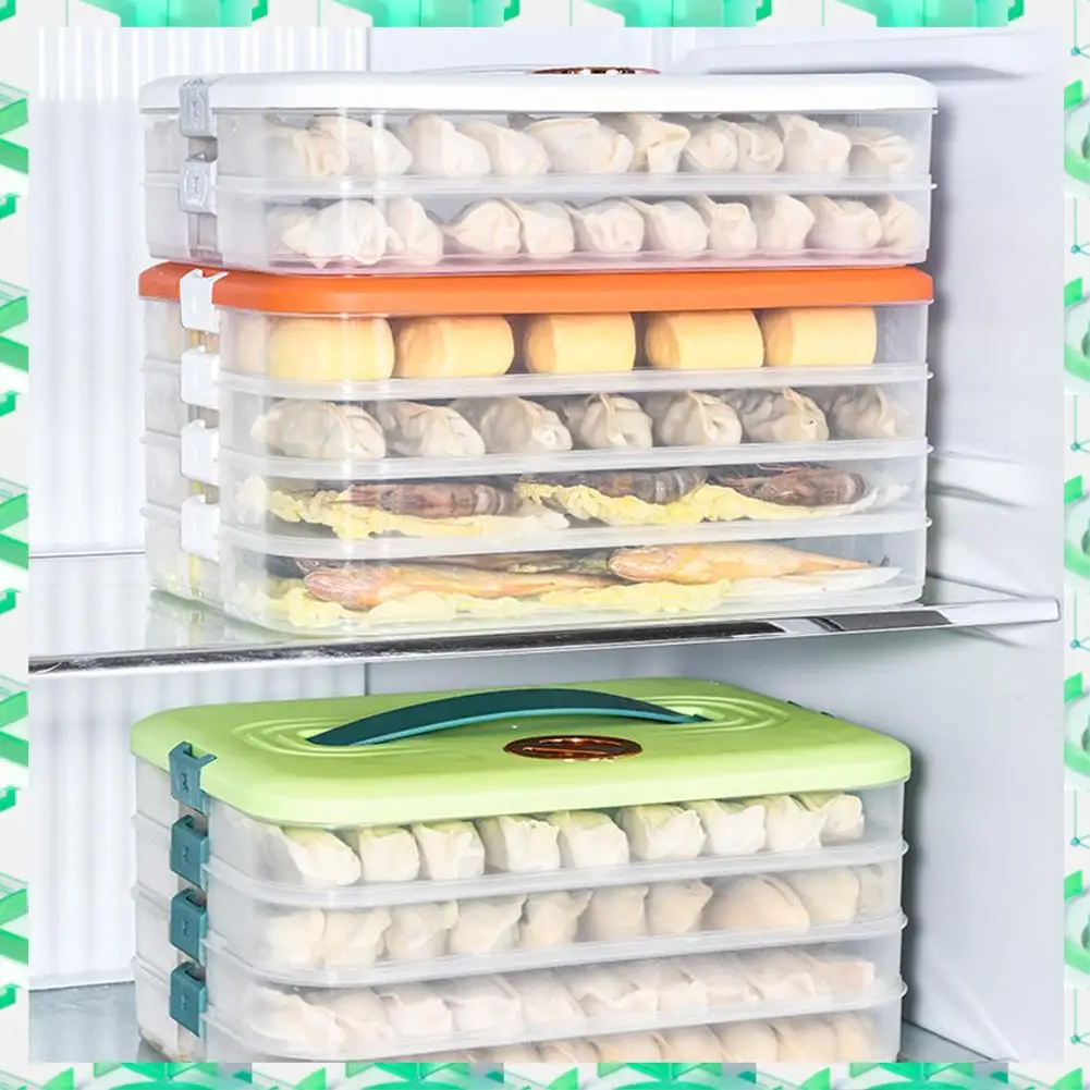 

FIZP Dumplings Box Storage Box Refrigerator Dumpling Freezing Multi-Layer Freeze Quick-Freeze Dumpling Box