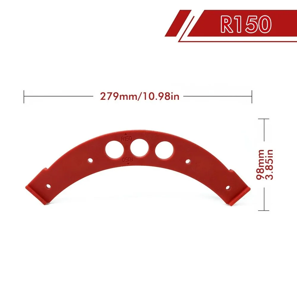 

Precise Inner & Outer Woodworking Round Formold Reusable Positioning Tool Plastic Template Corner Trimming Tools Large Arc Mold