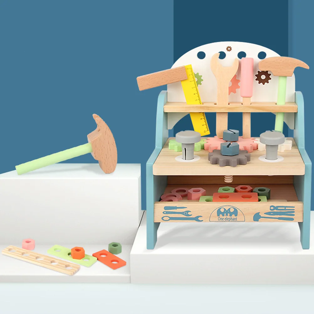 1Set Kinder-Schrauben-Montageset, komplette Simulationswerkzeuge für die Entwicklung der Hand-Auge-Koordination, pädagogisches Spielzeug für Kleinkinder