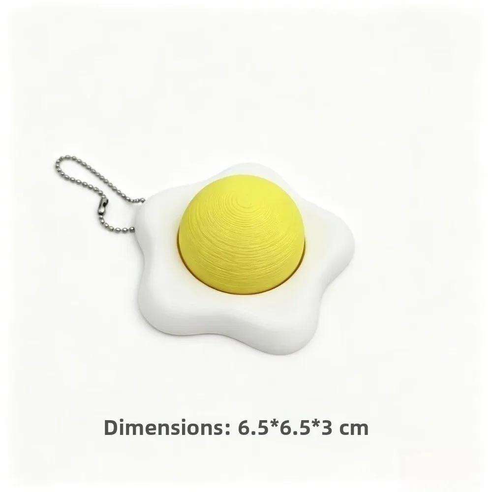 3D Printed Fidget Clicker Keychain Pressable Button Food Shape Sensory Fidget Toy Mechanical Click Button Clicker Toy
