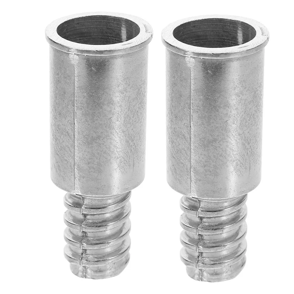 

2Pcs Threaded Tip Repair Kit Broom Handle End Accessory Aluminum Telescoping Pole Durable Sturdy Wide Application Construction