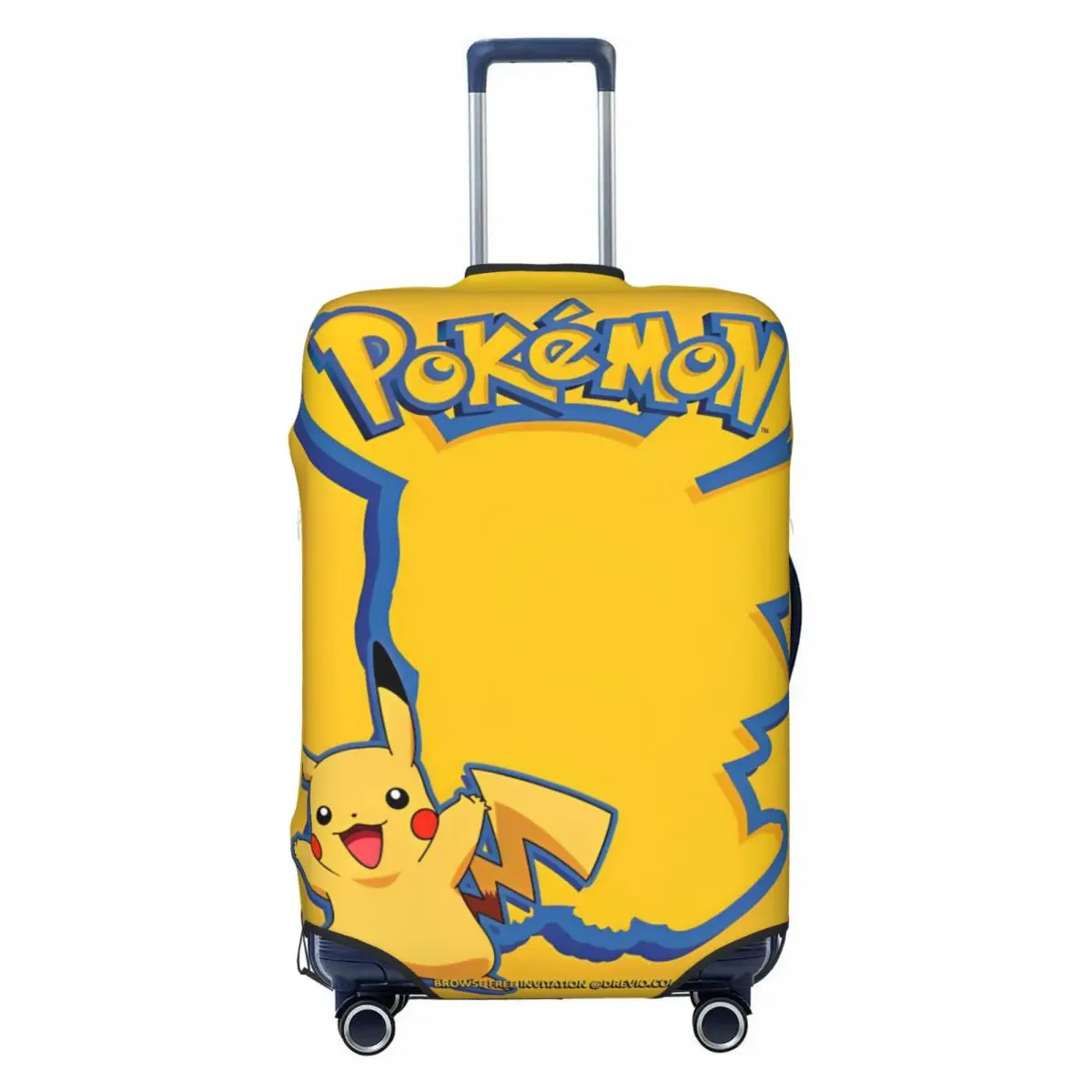 Pokemon Pikachu Anime Suitcase Cover Travel Holiday Useful Luggage Accesories Protection