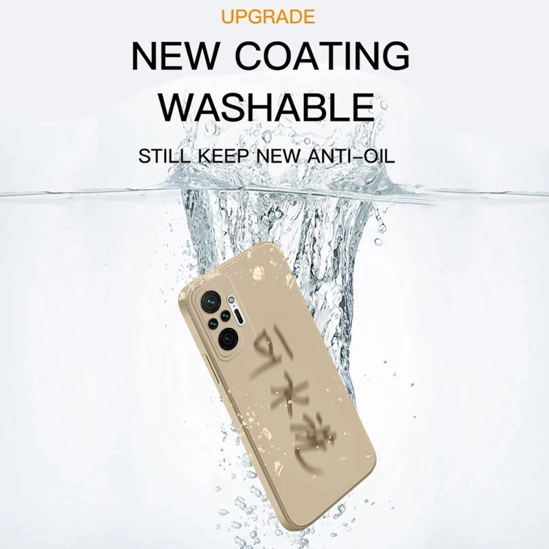 Original Square Liquid Silicone Case For Xiaomi Redmi Note 10 Pro Cover Redmi 10 Redmi Note 10 10s Note10 Pro Max 4G Matte Case
