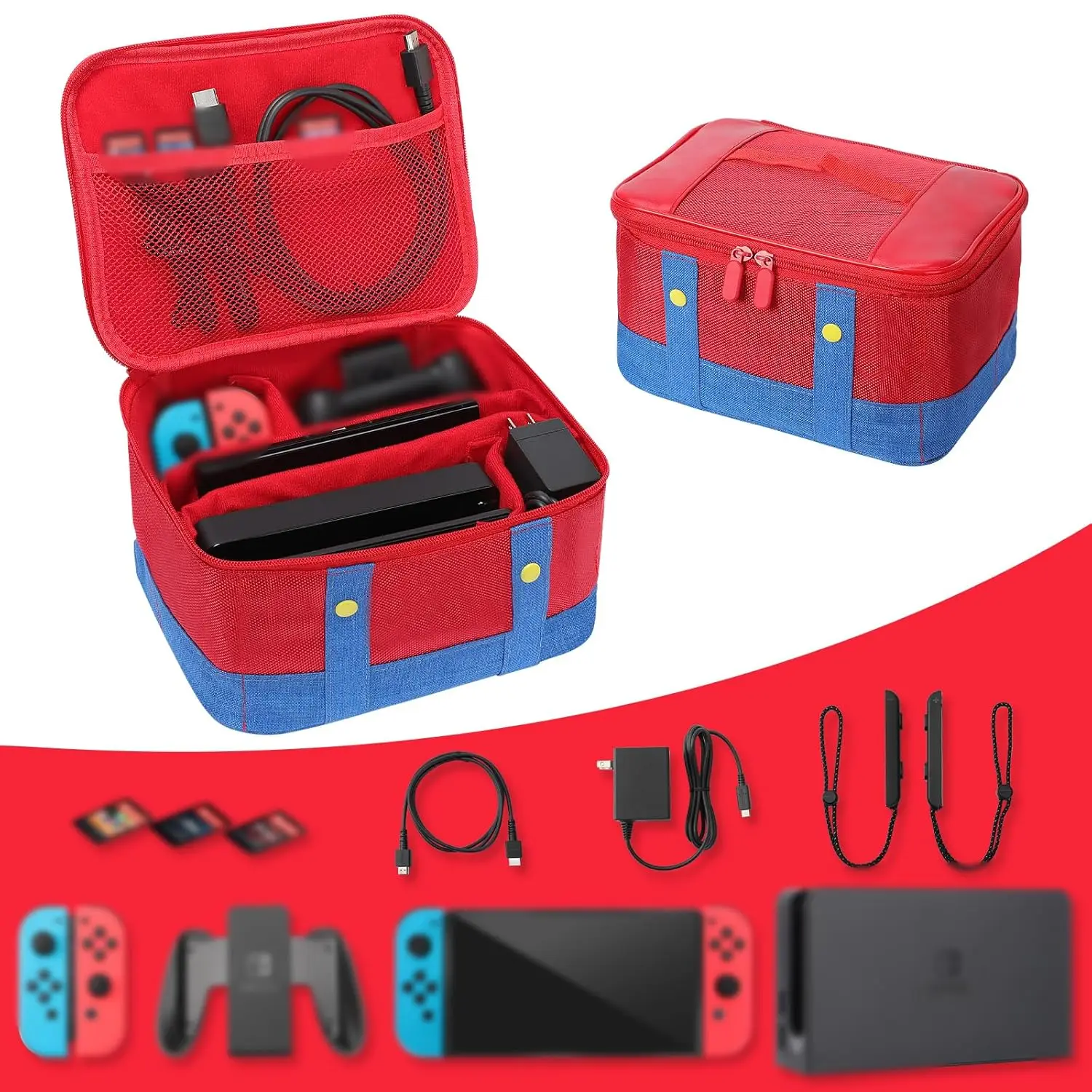 

Чехол для переноски Switch 2 — портативная сумка-мессенджер для игровой консоли NS2, док-станции Switch 2, профессионального контроллера, кабеля, аксессуаров NS 2