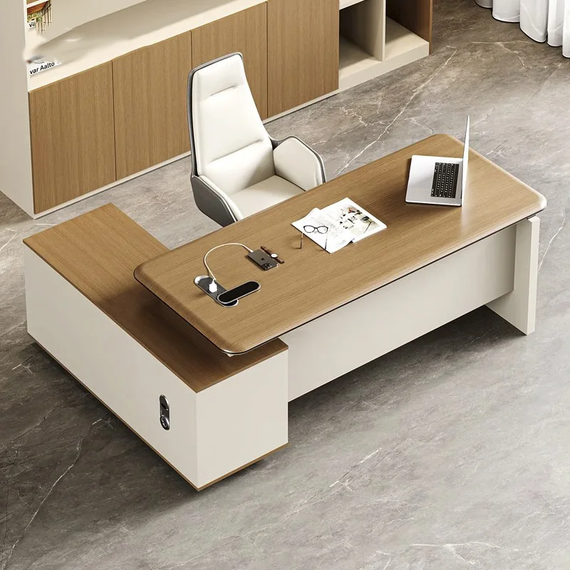 

Light Luxury Manager Desk And Chair Combination Simple Modern High-end Middle Class Single Supervisor
