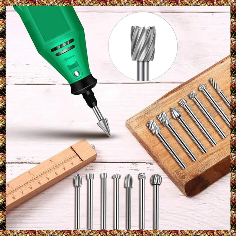 النقش مثقاب الخشب النقش راوتر مع 1/8 "(3 مللي متر) عرقوب أداة دوارة الملحقات Fordiy النجارة