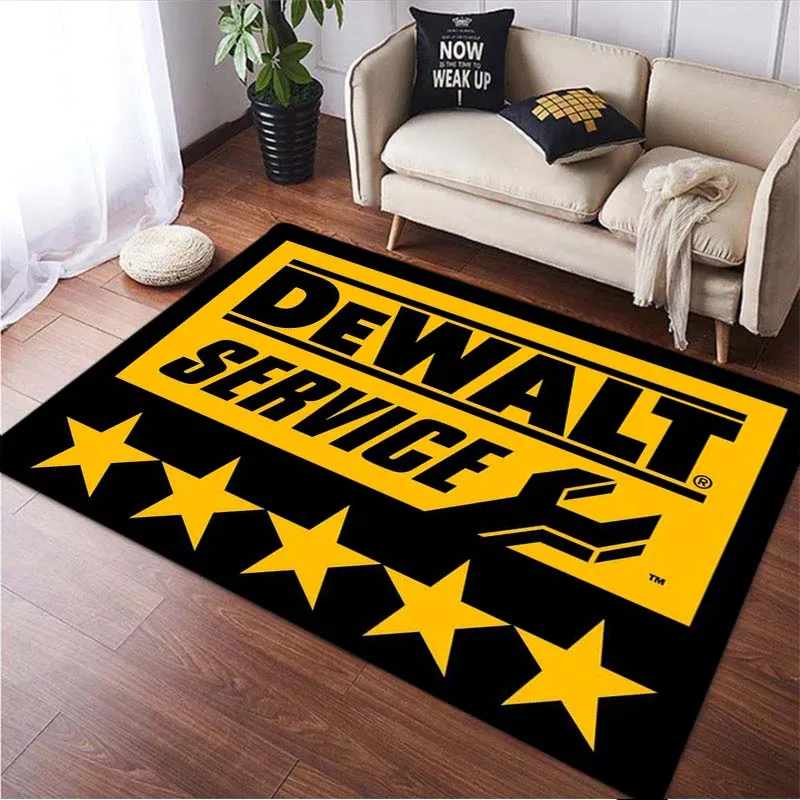 Power Tools Brand Logo Pattern Printing Living Room Bedroom Rug  rugs for bedroom  living room carpet  rug  area rug