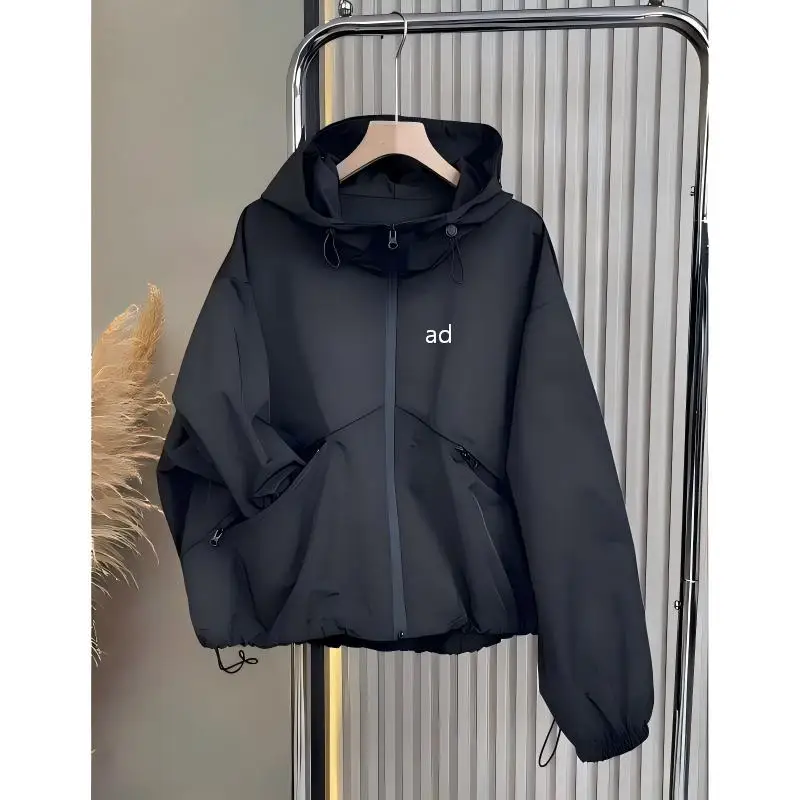 Black assault jacket for women's spring and autumn new style 2026 popular Western style casual top