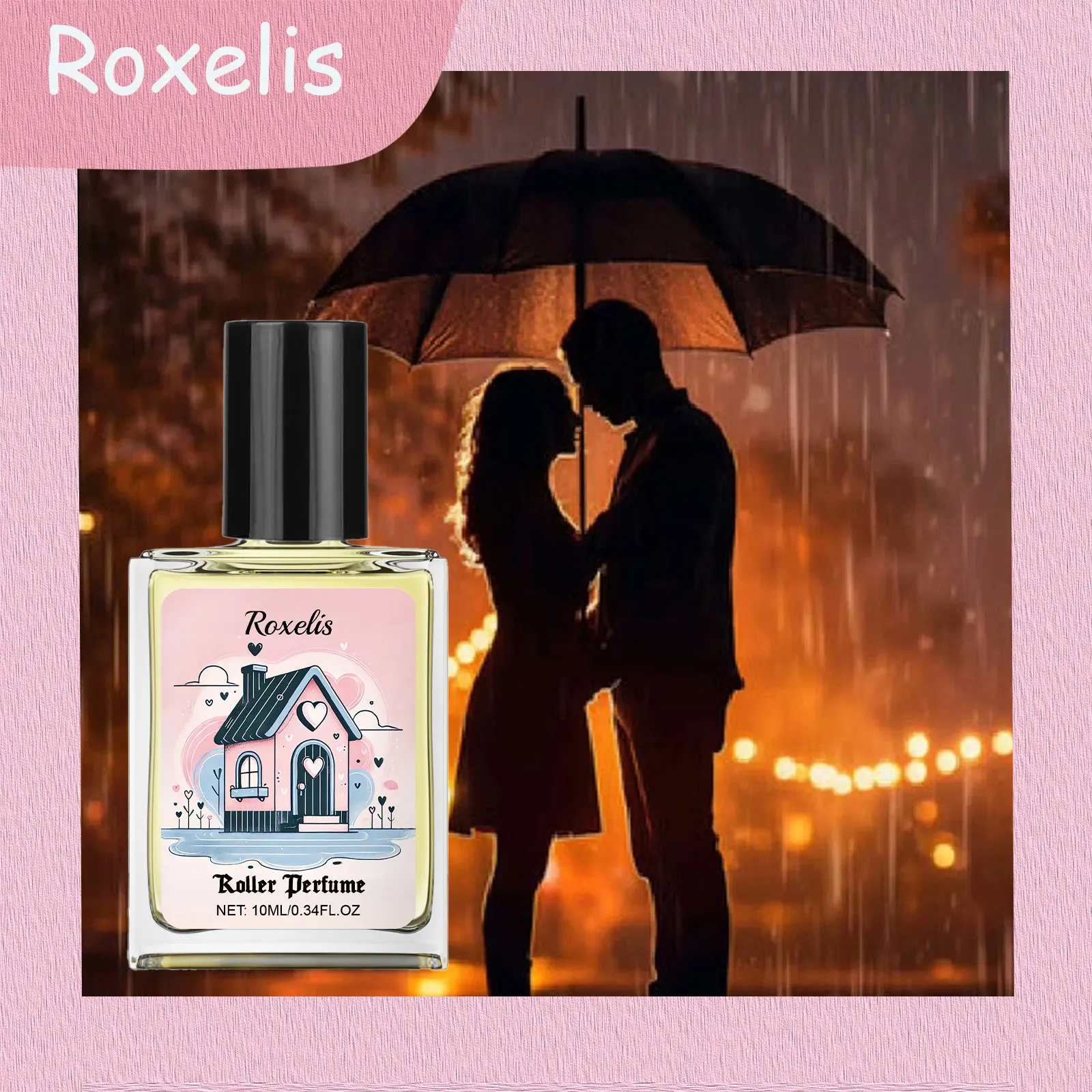

ROXELIS 10 мл Роликовый парфюм-масло с цветочным ароматом, стойкий, портативный, для женщин