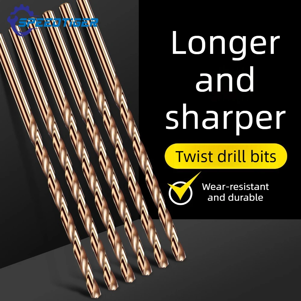 

M35 HSS-Co Extra Long Twist Drill Bit High Hardness Alloy Drill Bit for Stainless Steel Metal Wood Deep Hole Drilling 150/200mm