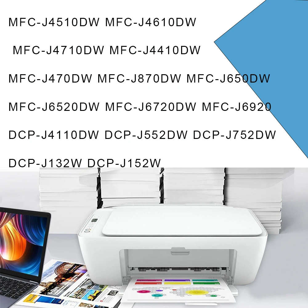 

LC123 XL Совместимый картридж для Brother LC123 для принтера MFC J4410DW J4510DW J870DW DCP J4110DW J132W J152W J552DW