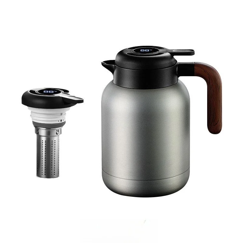 

Qihu Large Capaci Stainl Steel 36 Tea Pot for Home Use White Tea Stee Pot Cerc Thermal Water Pot Coffee Pot