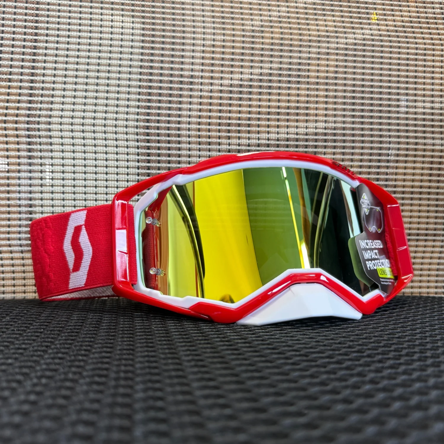 Professional MX ATV Motocross Goggles, UV400 HD Wind & Sand Proof Impact Resistant for Riding, Skiing and Off-Road Sports