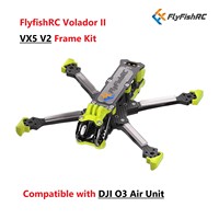 FlyFishRC II VX5 V2 5 inch T700 Volador FPV Freestyle Frame Kit compatible with DJI O3 Air Unit for RC FPV Racing Drone