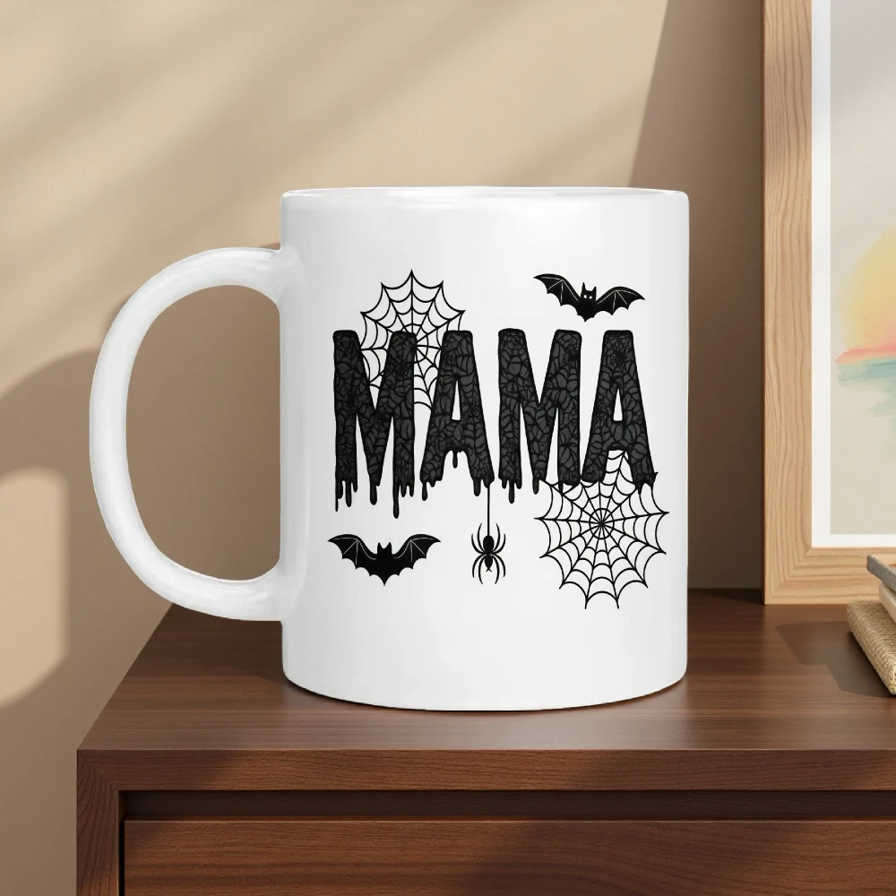 These eerie spider web and bat patterned mugs are machine washable and make a perfect holiday gift for friends and family.