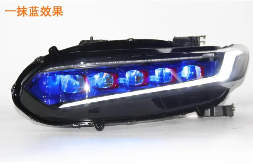 2018~2020y Car Bupmer Head Light For 10thAccord Headlight  Car Accessories Full LED Fog For 10thAccord Headlamp