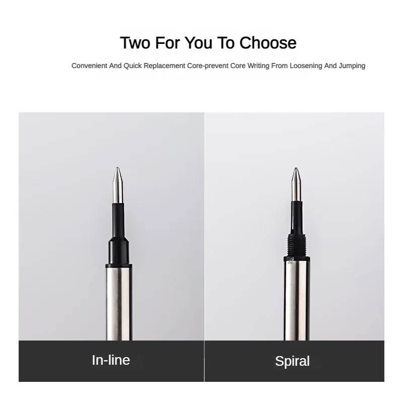 JINHAO 0.5/0.7mm 11cm Metal Refills Blue/Black Roller Ballpoint Pen Business Ball Pen Refills Office School Supply Stationery
