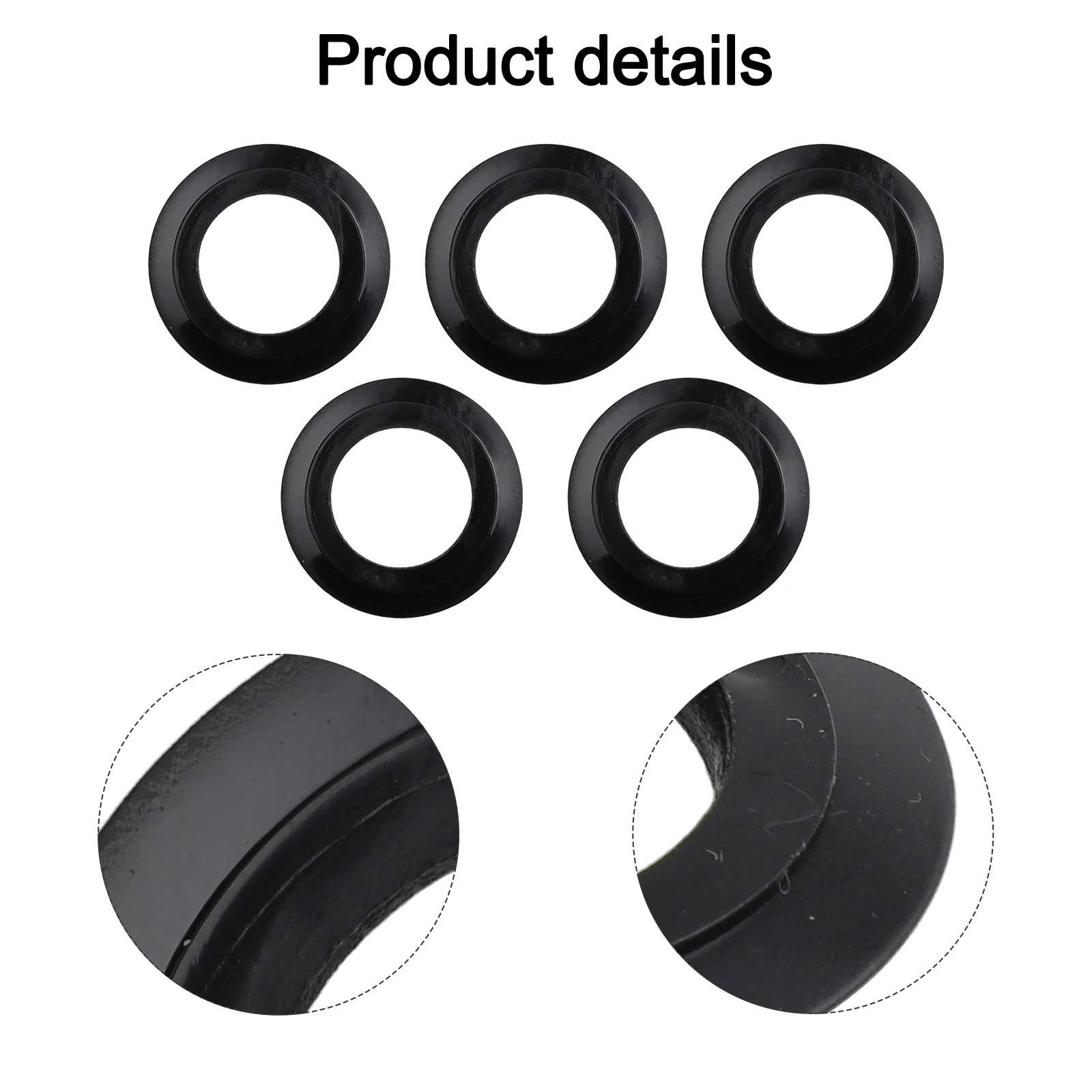 5pcs 고무 씰 바구니 스트레이너 와셔 가스켓 교체 욕실 용품 싱크 드레이너 용 하드웨어 액세서리