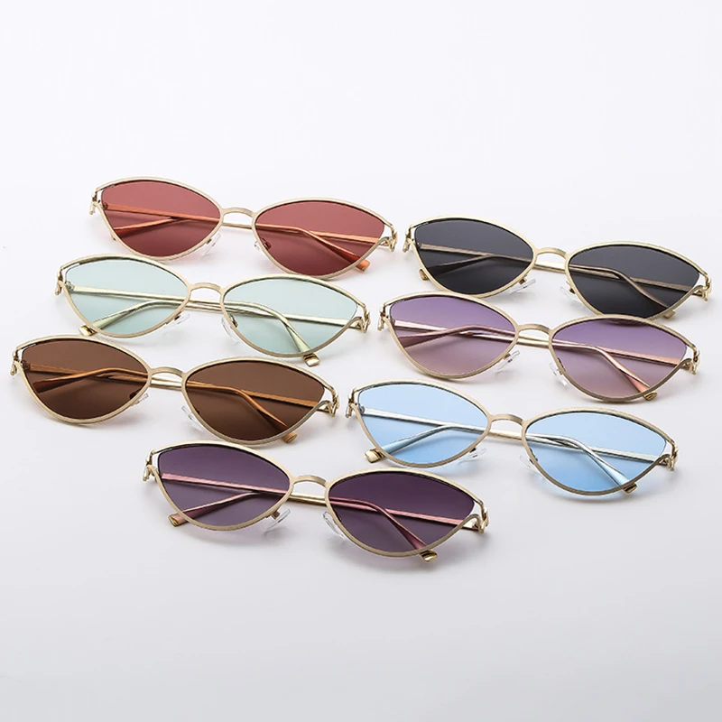 SIKYGEUM Vintage Cat Eye Sunglasses Women 2024 Luxury Brand Designer Fashion Female Eyewear Retro Trendy Sun Shades for Lady