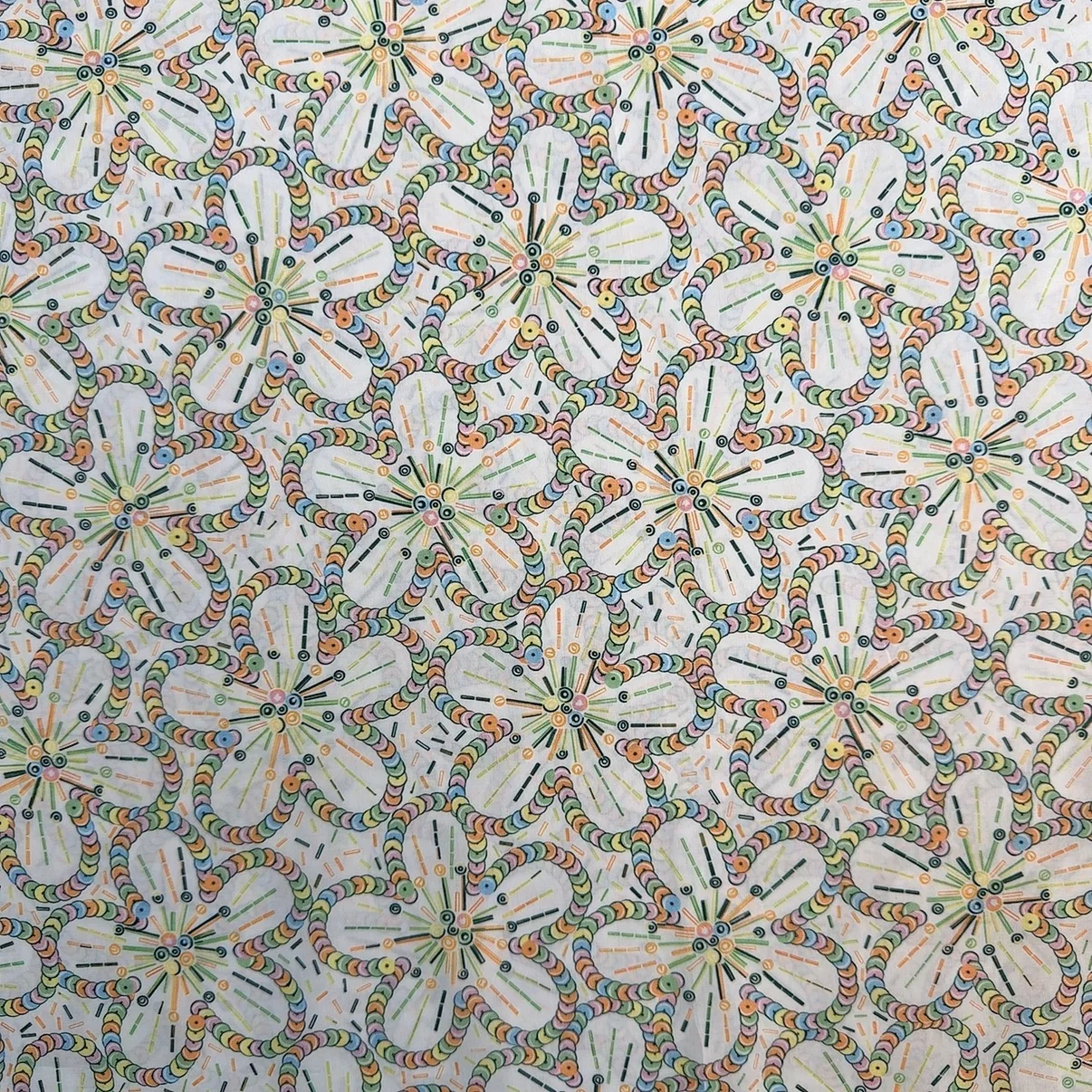 Liberty Domestic 100-Thread Long Velvet Cotton Sequin Scatter Pure Cotton High Density Printed Fabric Home Decor Handcraft