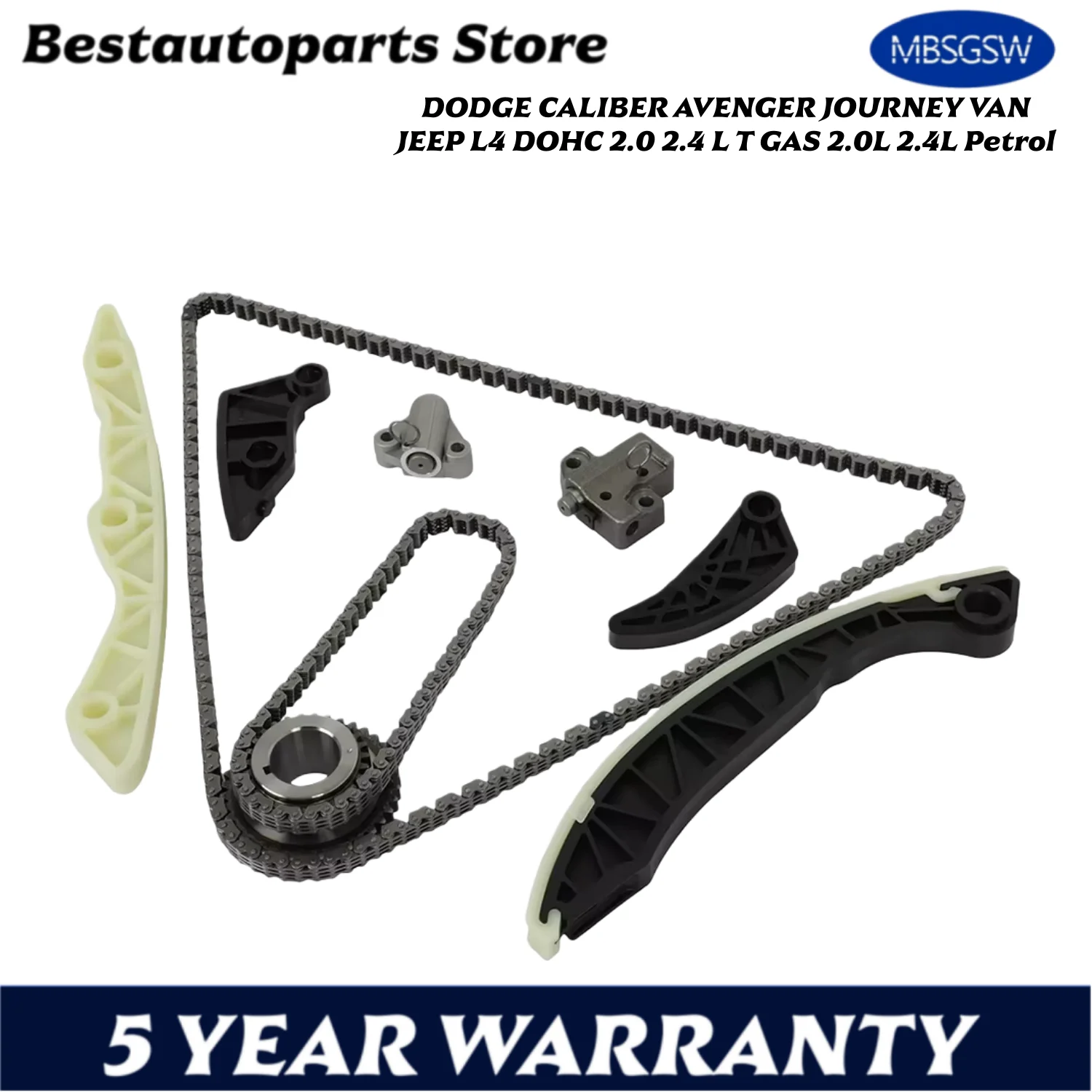 

Комплект цепи ГРМ автозапчастей для DODGE CALIBER AVENGER JOURNEY VAN JEEP L4 DOHC 2,0 2,4 л T GAS 2,0 л 2,4 л 2,4 л бензина