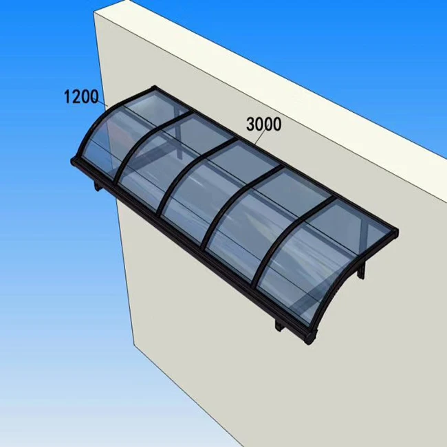2026 New Design PC Sheet Aluminum Awning Solid Window Rain Canopi  Outdoor Canopy Awningpromote sales