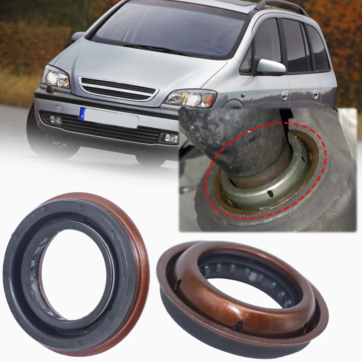 

Axle Gearbox Drive Shaft Gasket Oil Seal O-Ring Sealing Front for Opel Vauxhall Vectra A J89 B J96 C Z02 Zafira A T98 B A05 Car