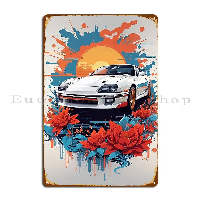 Colored Classic Vintage Super Car Colorful Pop Style Metal Sign PaintingCustom Wall Decor Bar Wall Decor Tin Sign Poster