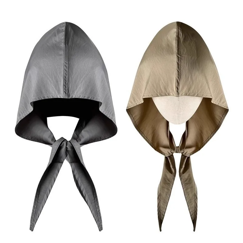 Solid Color Hooded Scarf Fake Collar Shawl, Multi-purpose Sun Protection Headwear Elegant Matching Accessory