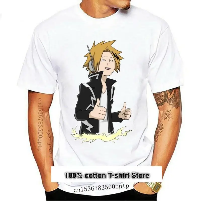 

Майка Boku No Hero My Hero Academy, листья Superpowers de Anime Kaminari Denki Kaminari