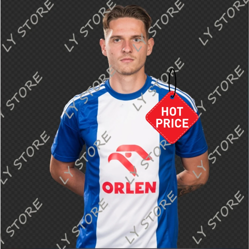25-26 Wisła Piloock Home and Away قمصان كرة القدم تي شيرت ثلاثية الأبعاد مطبوعة قصيرة الأكمام تي شيرت رياضي نفسها للبالغين والأطفال #2