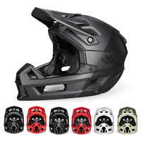 BATFOX Adult MTB Full Face Helmet Men's Adventure Riding DH BMX Trail Full Face Helmet Enhanced Protection CPSC/EN1078 Certified