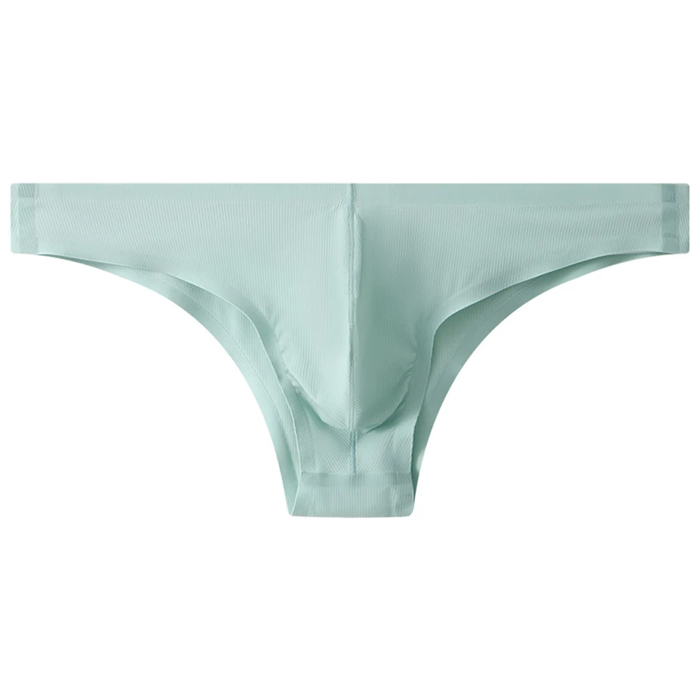 

Men Underwear Lingerie Underwear G-String Ice Silk Low Waist Low-Rise Panties Regular Soft Brief For All Seasons