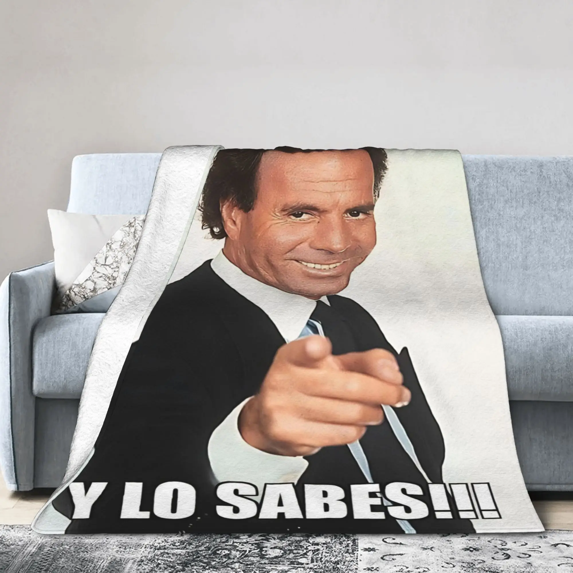 Julio Iglesias Blanket Super Soft Flannel Relax Gifts  Throw Blanket Bedspreads