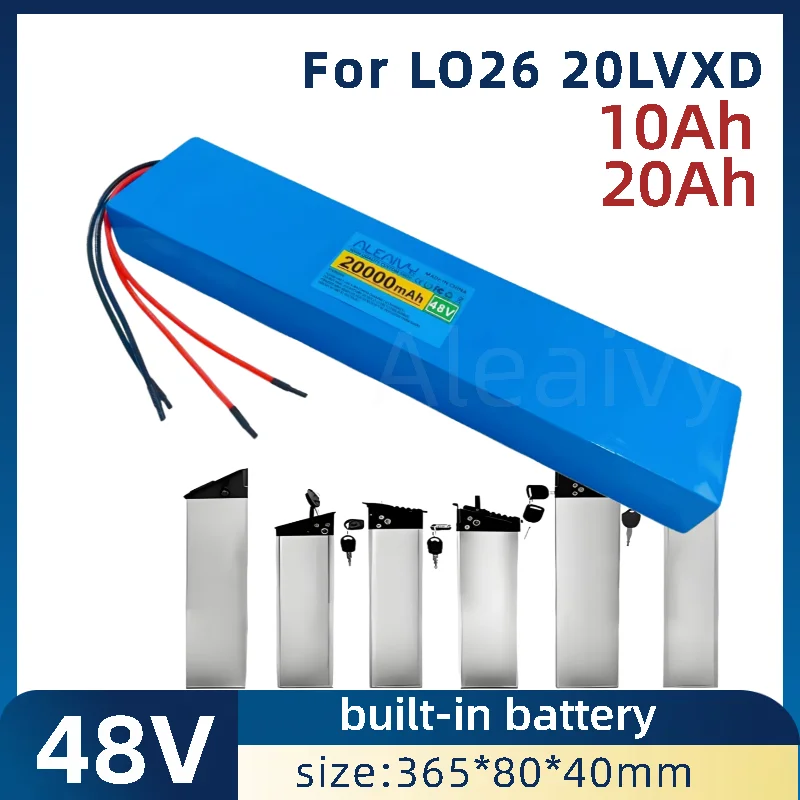 بطارية مدمجة قابلة للطي 48 فولت مناسبة لبطارية أداة المشي المدمجة القابلة للطي LO26 20LVXD، 48 فولت 10 أمبير 12 أمبير في الساعة 14 أمبير في الساعة 20 أمبير في الساعة 600 وات 750 وات