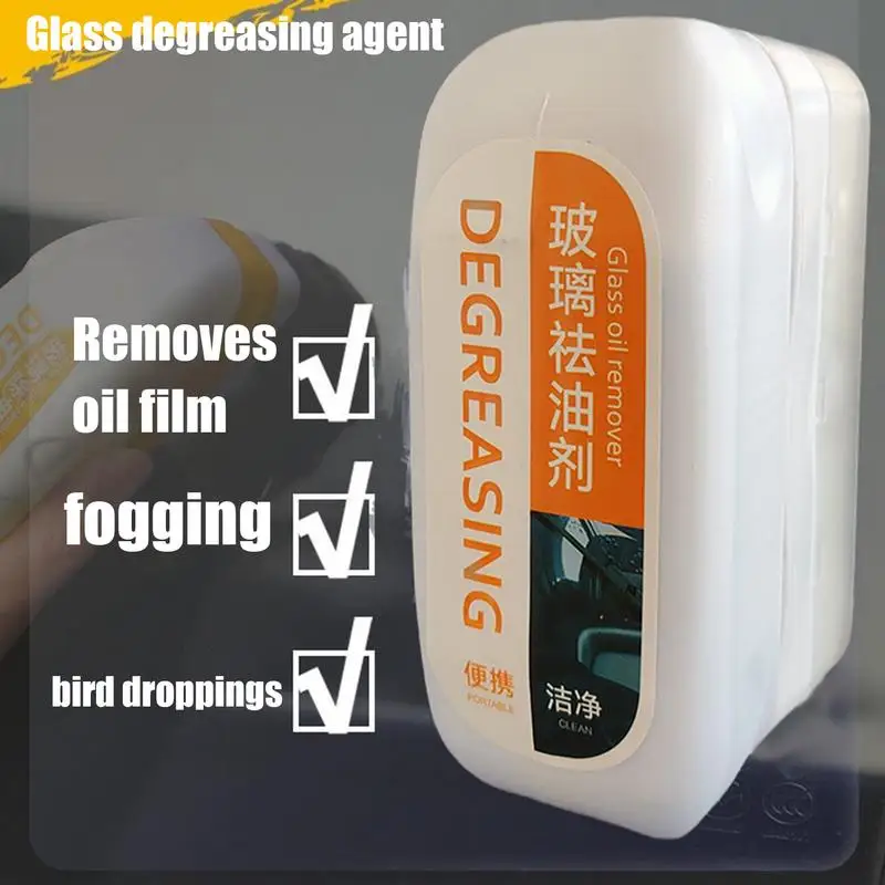 

Portable car glass oil film cleaner strong oil film enhancement wipes 100ml car window glass cleaner suitable for front windshie