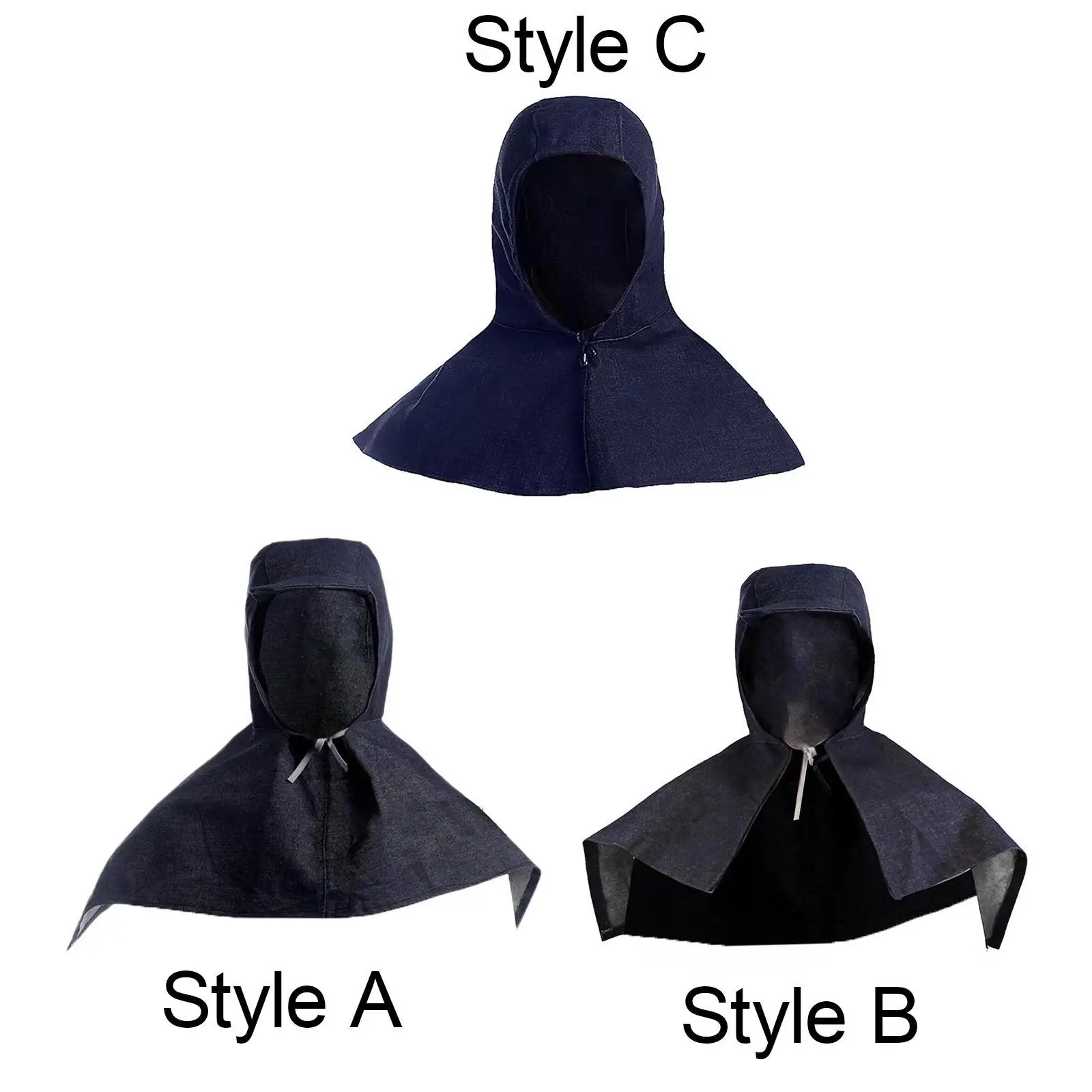 Denim Welding Hood for Men Women Adjustable Reusable Dustproof Protector Welder Cap Flame Retardant Work Cap Welding Cap