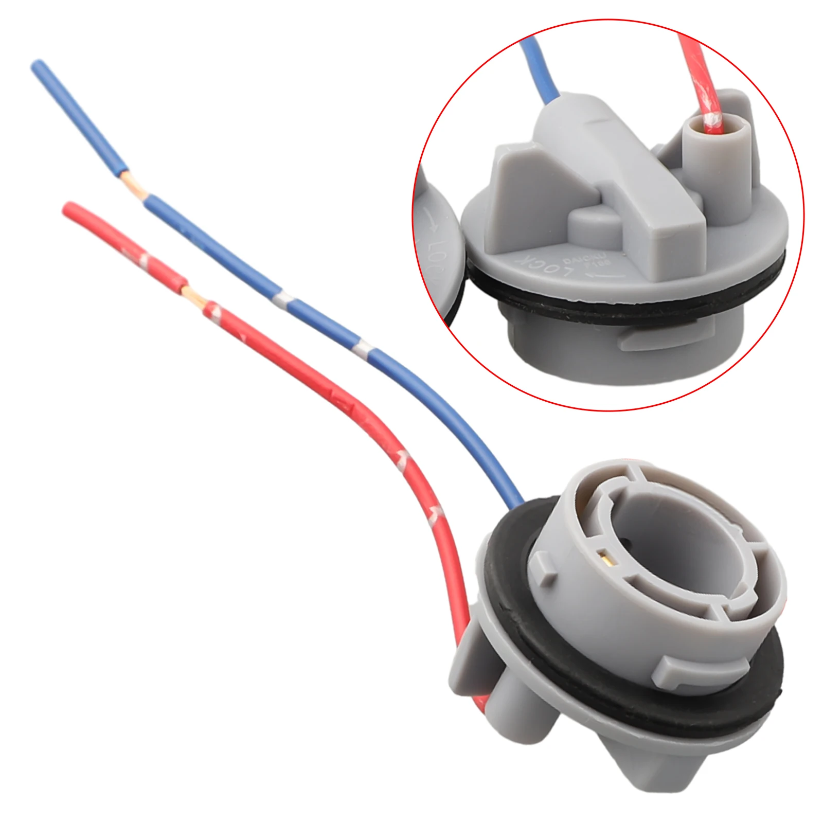 2x Car Bulb Holder-Connector ABS Reliable Car Exterior Lamp Holder For Indicator Stop Tail Brake Light BA15S 1156 382