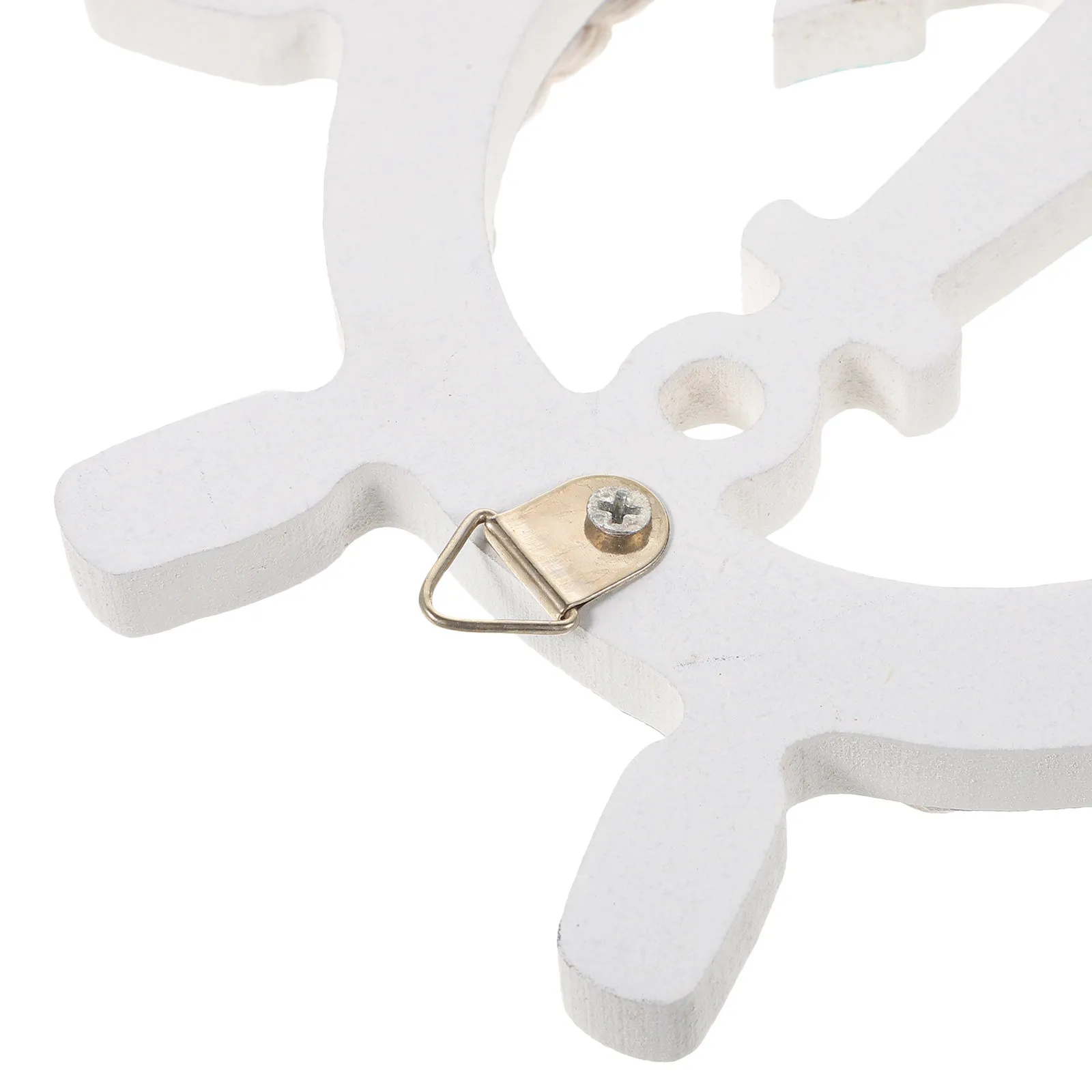 1Pcs Ocean Theme Wall Hook Anchor Shape with Sea Star Decor Premium Density Board Hanging Hook for Coat Hat Clothes Bag