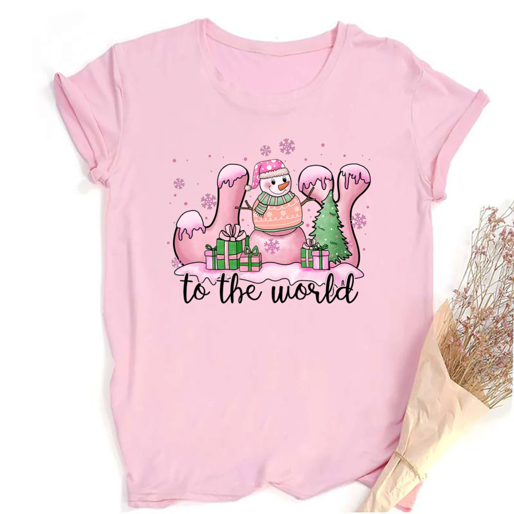 Retro Pink Santa Christmas Women Shirt Vintage Holiday Shirt Christmas Pink Latte Drink Shirts Women Graphic Tshirt Gift for Her