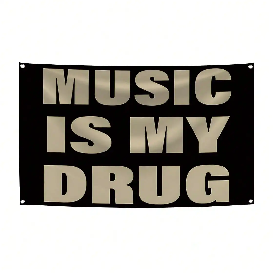MUSIC IS MY Music Abstract Cartoon Art Design Tapestry Color Wall Hanging Flag For Bedroom Living Room Dorm Halloween Party