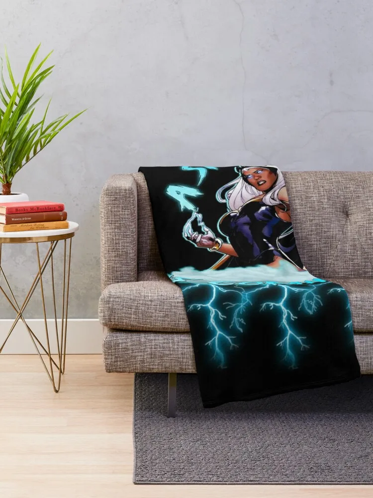 A Storm Is Coming ( SpazzTheVisionary ) Throw Blanket Quilt anime Thermals For Travel Blankets