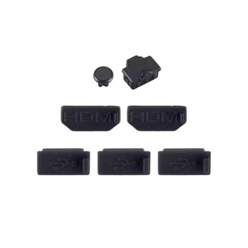 Full Set Dust Plugs for XB X Dust-proof Stoppers Cover Silicone Plugs Dirt-against Protectors Gaming Accessories