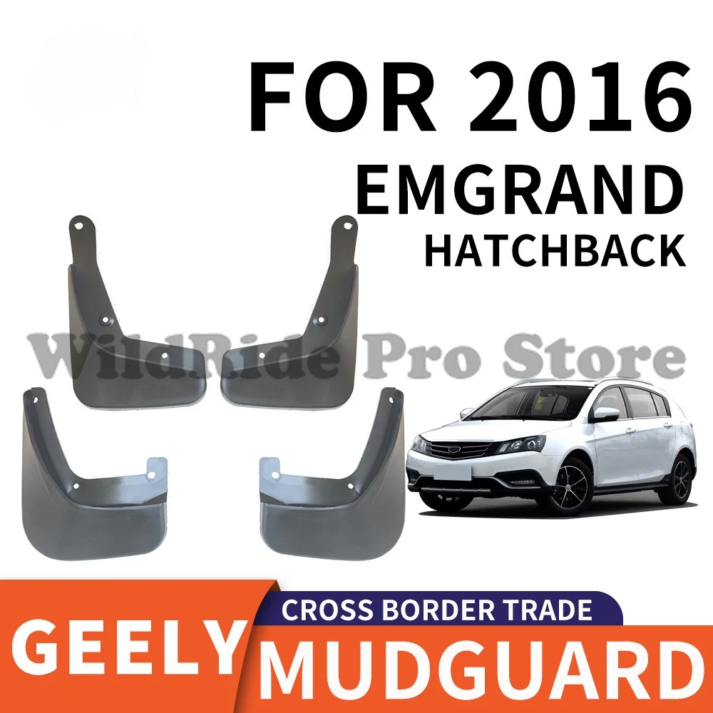 

Mud Flaps for 2016 Geely Emgrand Hatchback, Set of 4, Universal Fit Splash Guards - Durable Protection